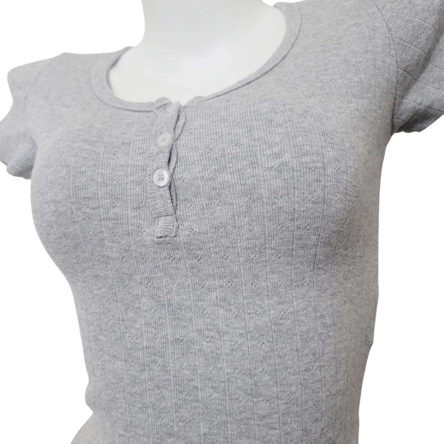 Gray Henley Top